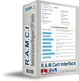 R.A.M.C.I - ResellerClub Advanced Management CERT Interface