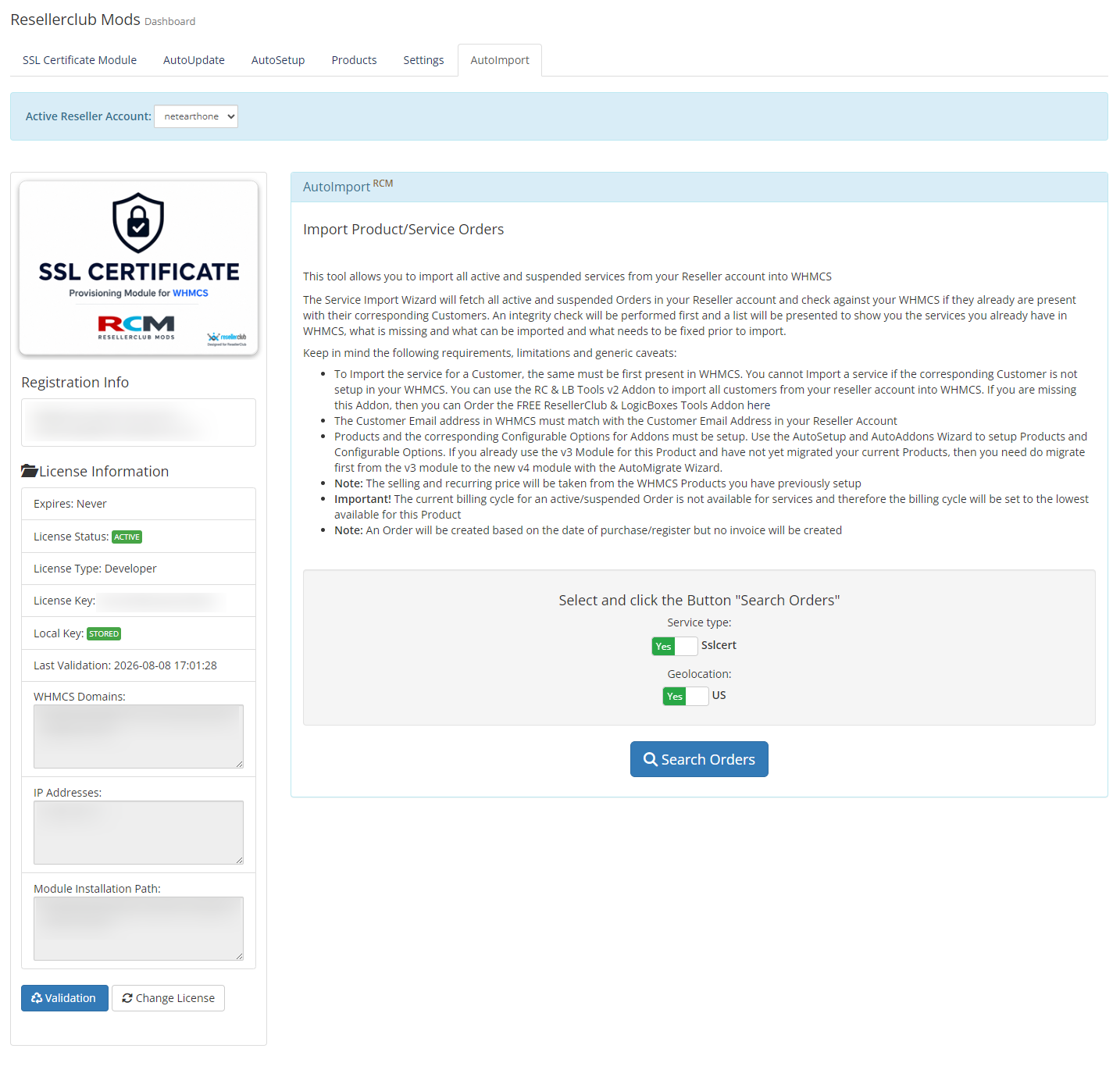 Resellerclub Mods Console AutoImport Overview Resellerclub Mods Console AutoImport Overview