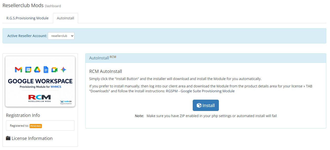 Resellerclub Mods Console Module AutoInstall Resellerclub Mods Console Module AutoInstall