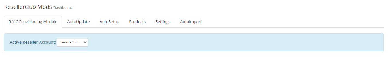 Resellerclub Mods Console Multi Registrar