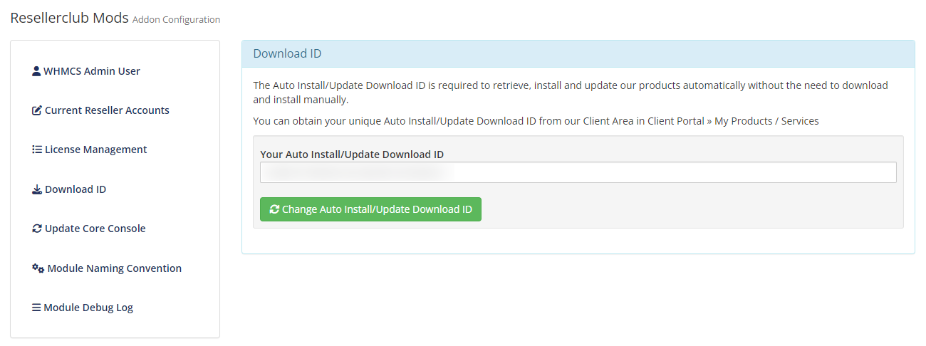 Resellerclub Mods Console Download ID