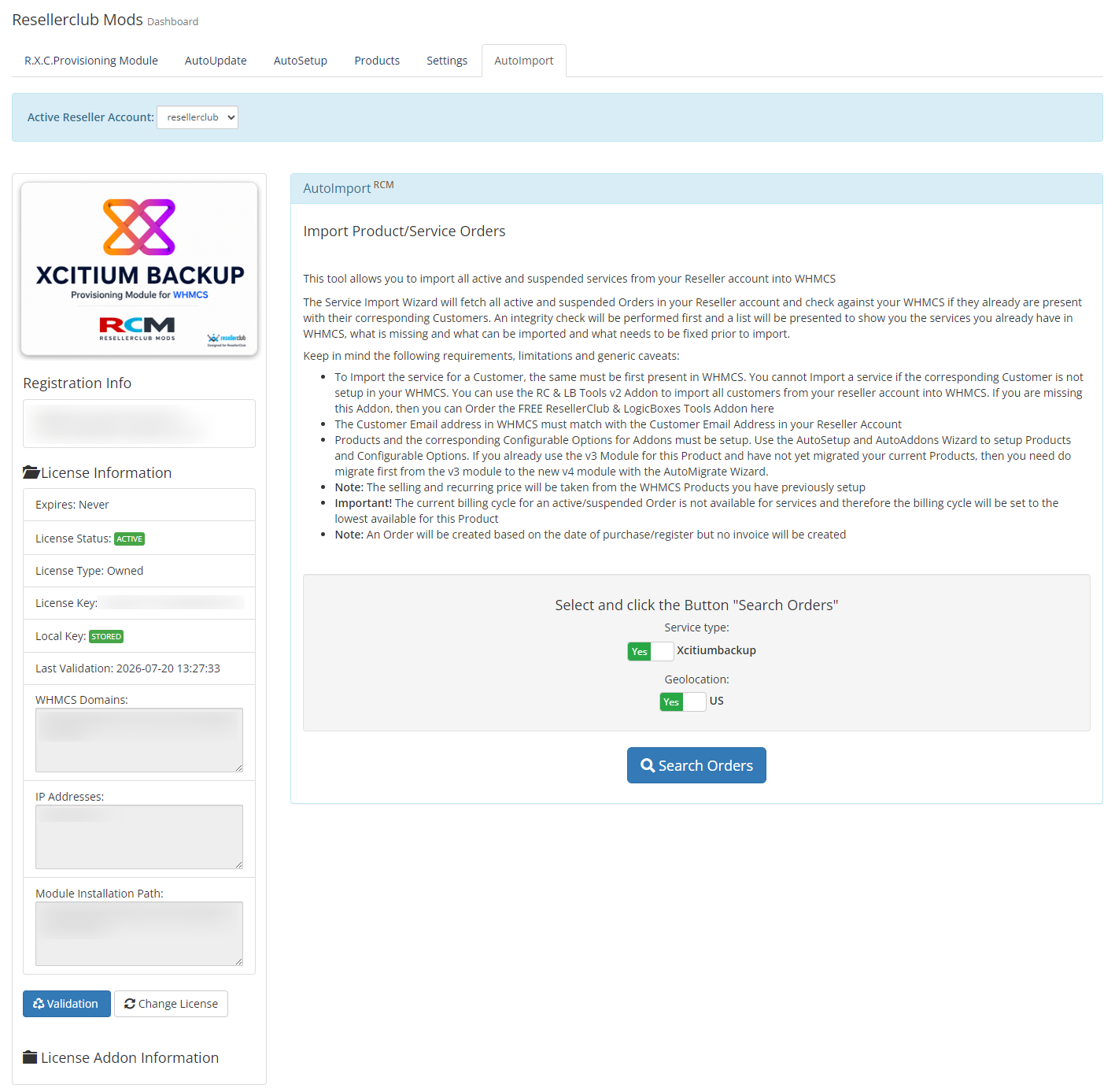 Resellerclub Mods Console AutoImport Overview Resellerclub Mods Console AutoImport Overview