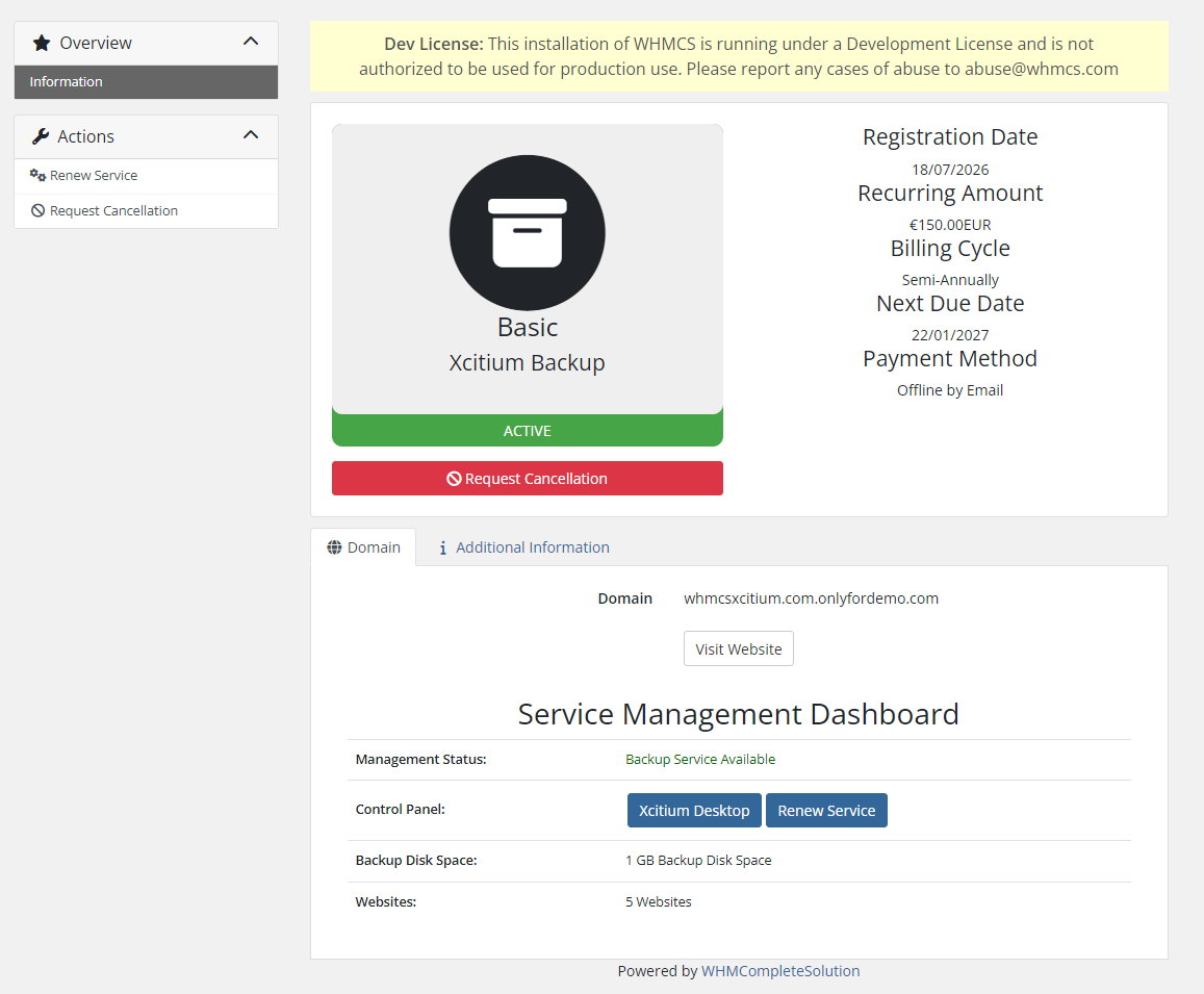 Client Area CodeGuard