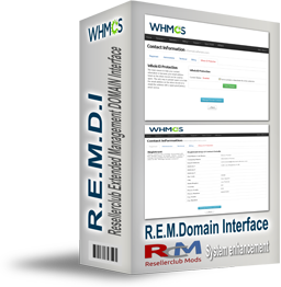 ResellerClub Extended Management Domain Interface