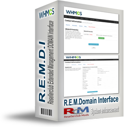 ResellerClub Interfaz Administración de Dominio Extendida para WHMCS