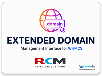 ResellerClub Extended Management Domain Interface